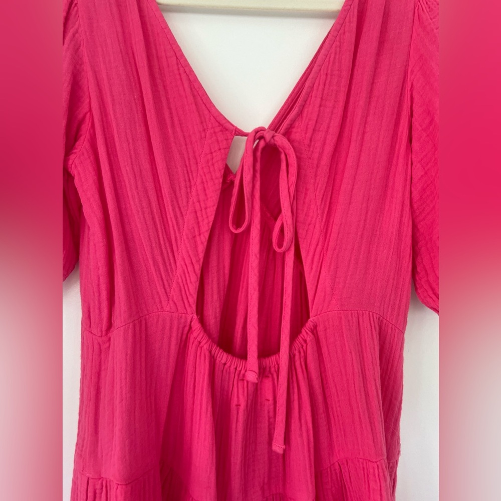 XIRENA Nissa Tiered Puff Sleeve Minidress Sz S - Picture 7 of 14